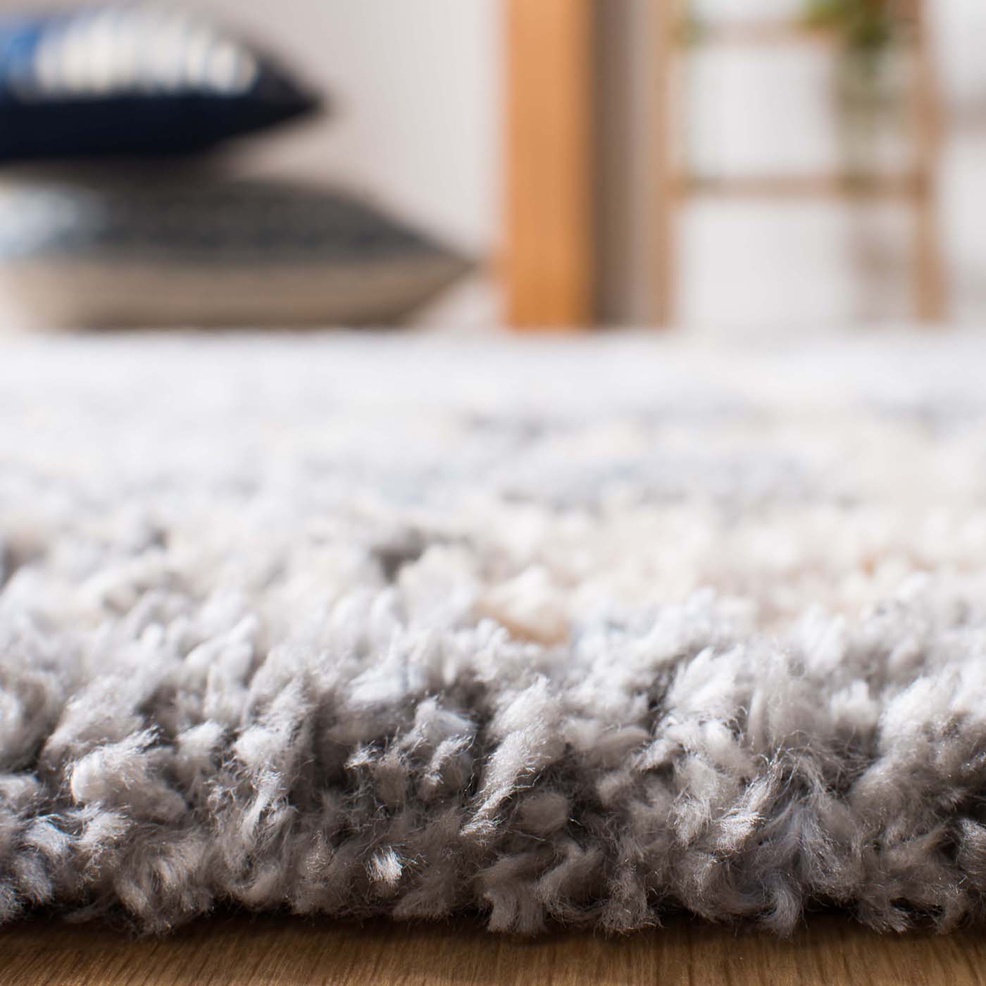 Safavieh Berber Fringe Shag 605 Rug, BFG605 - Grey / Cream