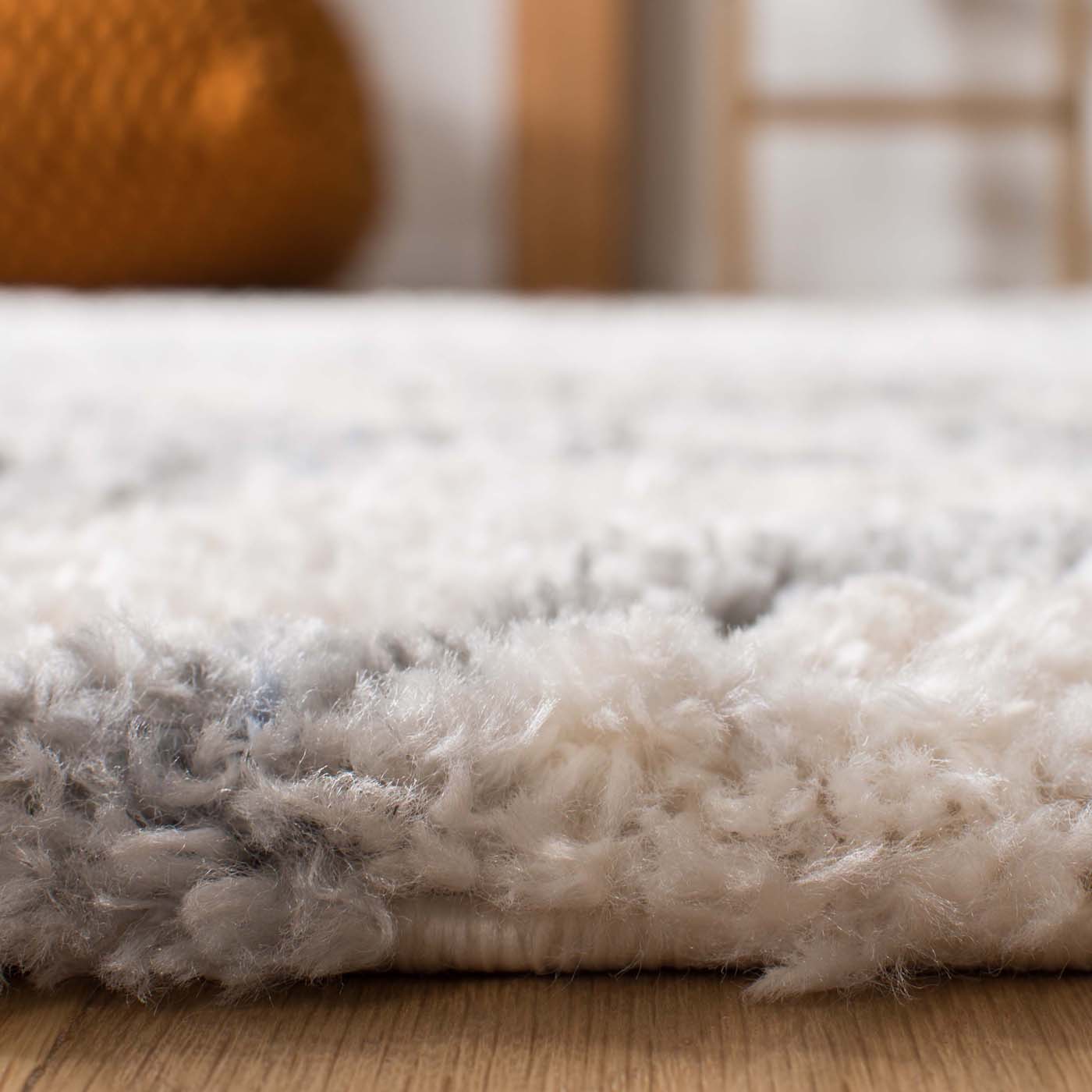 Safavieh Berber Fringe Shag 611 Rug, BFG611 - Cream / Grey