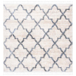 Safavieh Berber Fringe Shag 627 Rug, BFG627 - Cream / Grey