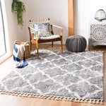 Safavieh Berber Fringe Shag 627 Rug, BFG627 - Grey / Cream