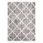 Safavieh Berber Fringe Shag 627 Rug, BFG627 - Grey / Cream