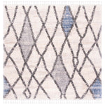 Safavieh Berber Fringe Shag 628 Rug, BFG628 - Cream / Blue