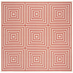 Safavieh Beach House 123 Rug, BHS123 - Red / Creme