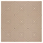 Safavieh Beach House 123 Rug, BHS123 - Creme / Brown