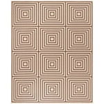 Safavieh Beach House 123 Rug, BHS123 - Creme / Brown