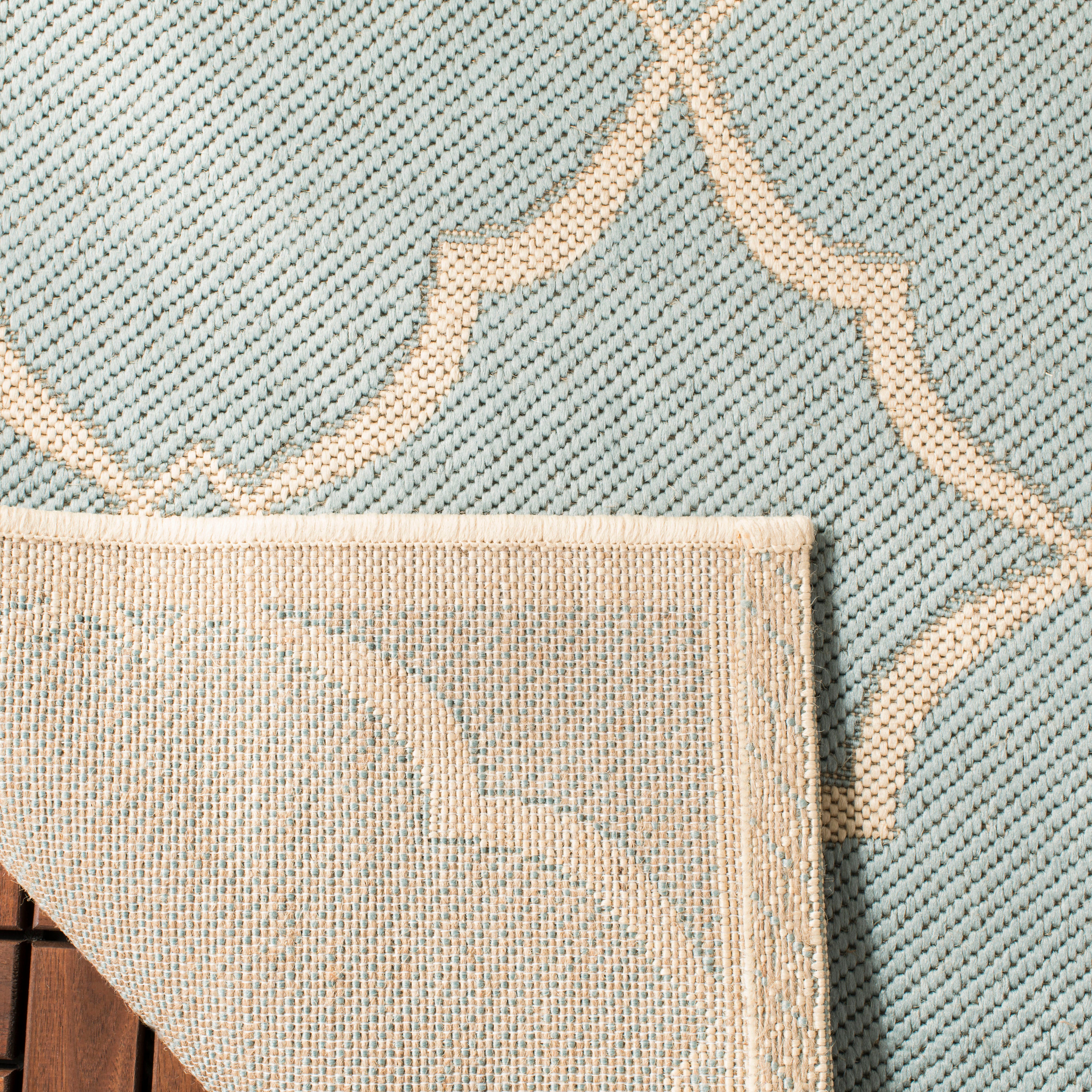 Safavieh Beach House 125 Rug, BHS125 - Aqua / Cream