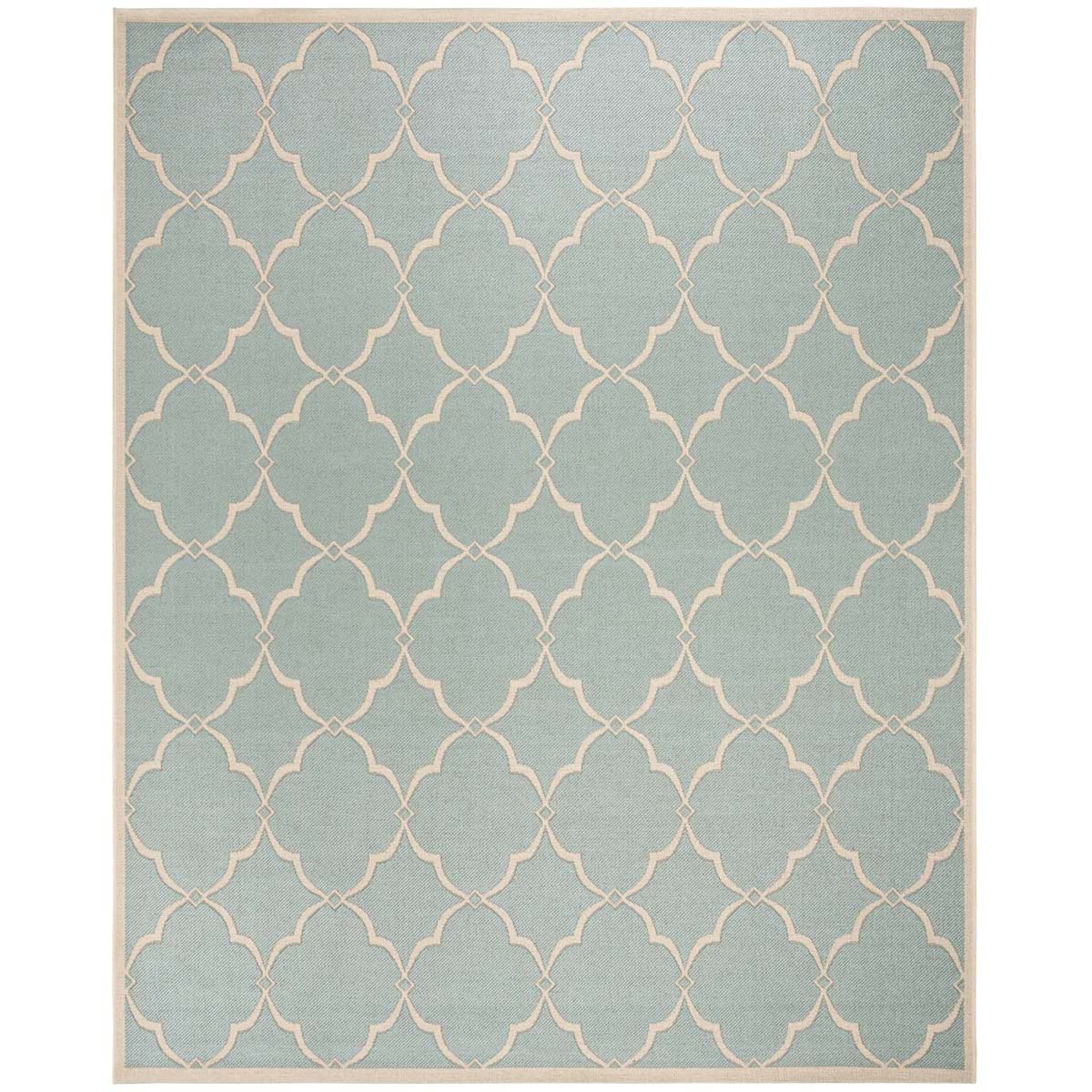 Safavieh Beach House 125 Rug, BHS125 - Aqua / Cream
