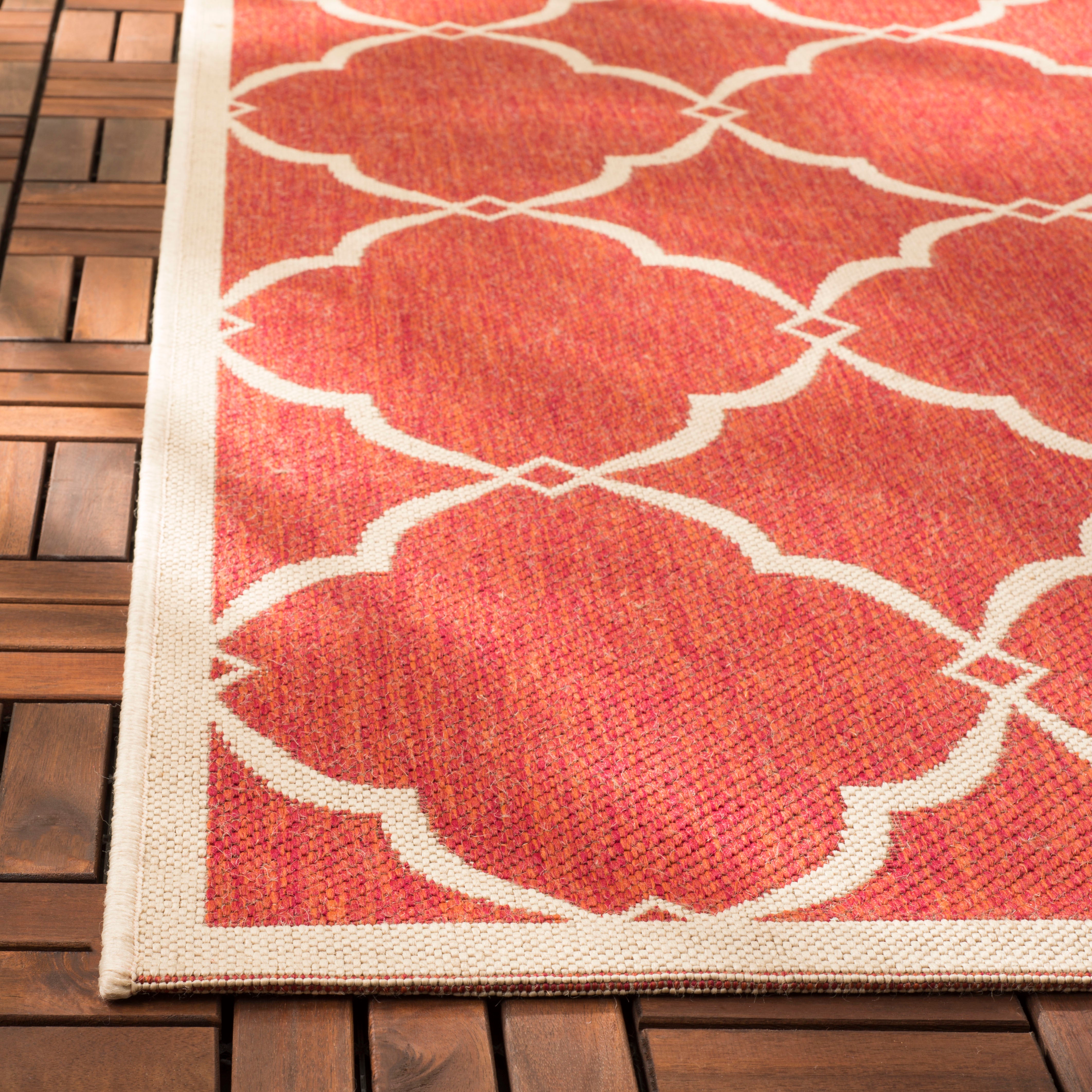 Safavieh Beach House 125 Rug, BHS125 - Red / Creme