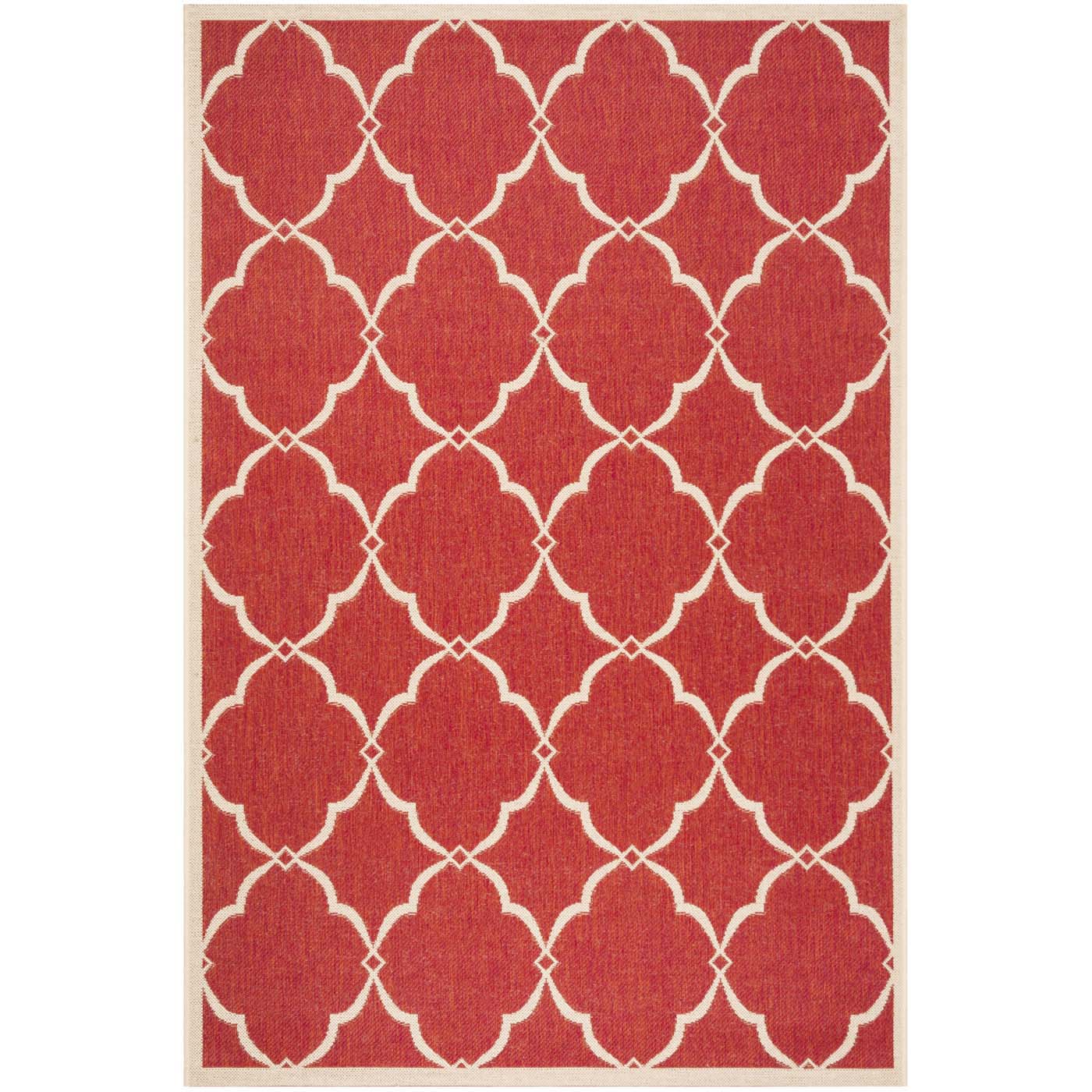 Safavieh Beach House 125 Rug, BHS125 - Red / Creme