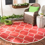 Safavieh Beach House 125 Rug, BHS125 - Red / Creme