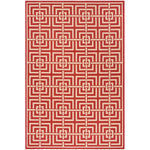 Safavieh Beach House 128 Rug, BHS128 - Red / Creme