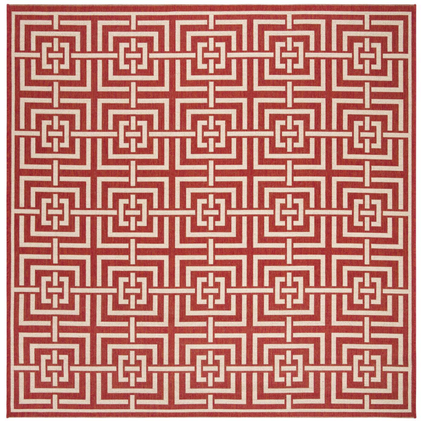 Safavieh Beach House 128 Rug, BHS128 - Red / Creme