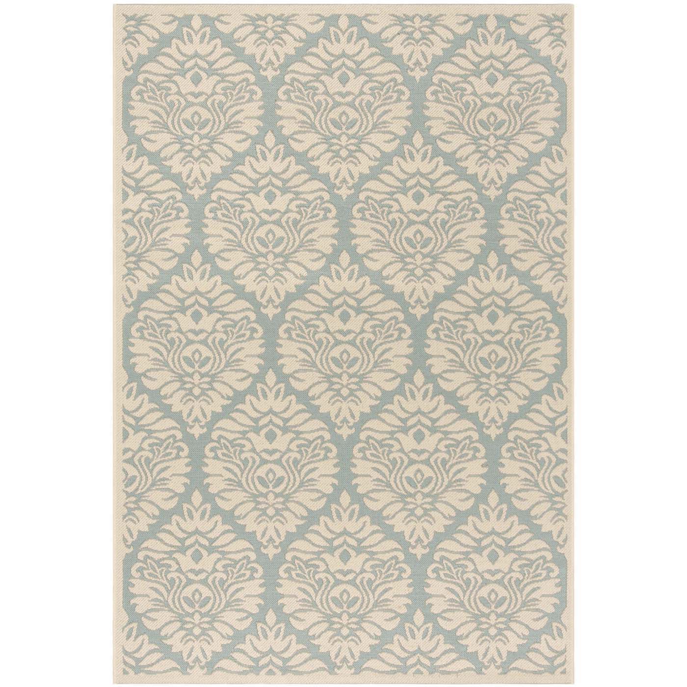 Safavieh Beach House 135 Rug, BHS135 - Aqua / Cream