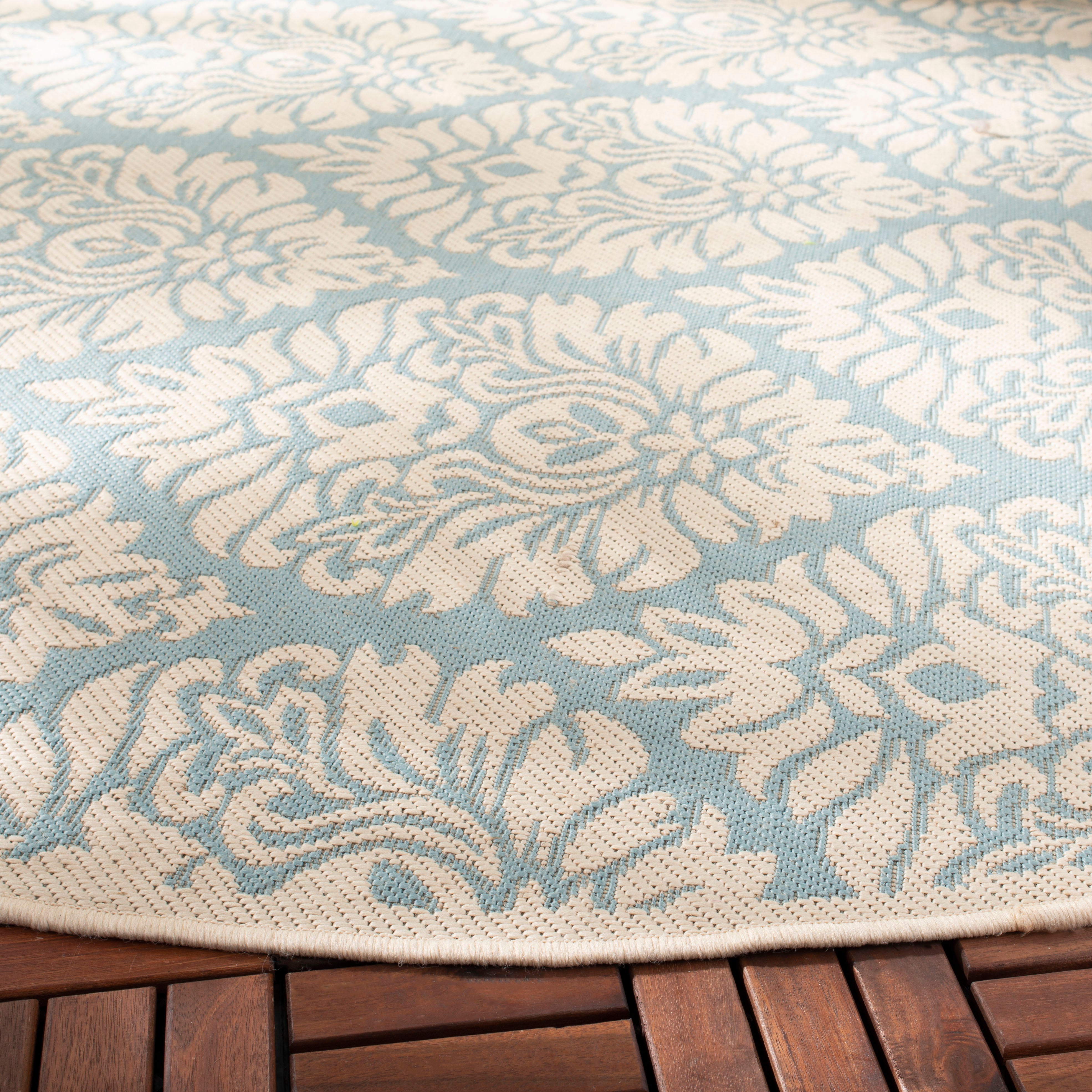 Safavieh Beach House 135 Rug, BHS135 - Aqua / Cream