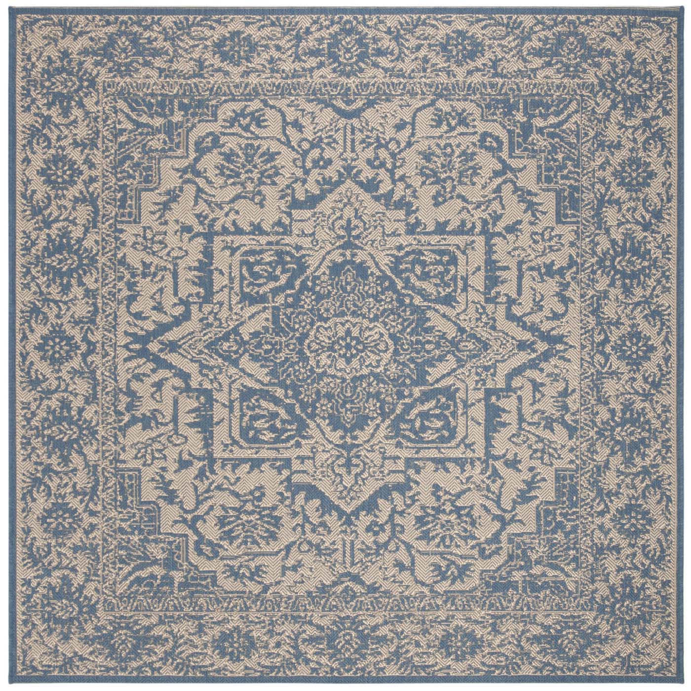 Safavieh Beach House 139 Rug, BHS139 - Cream / Blue