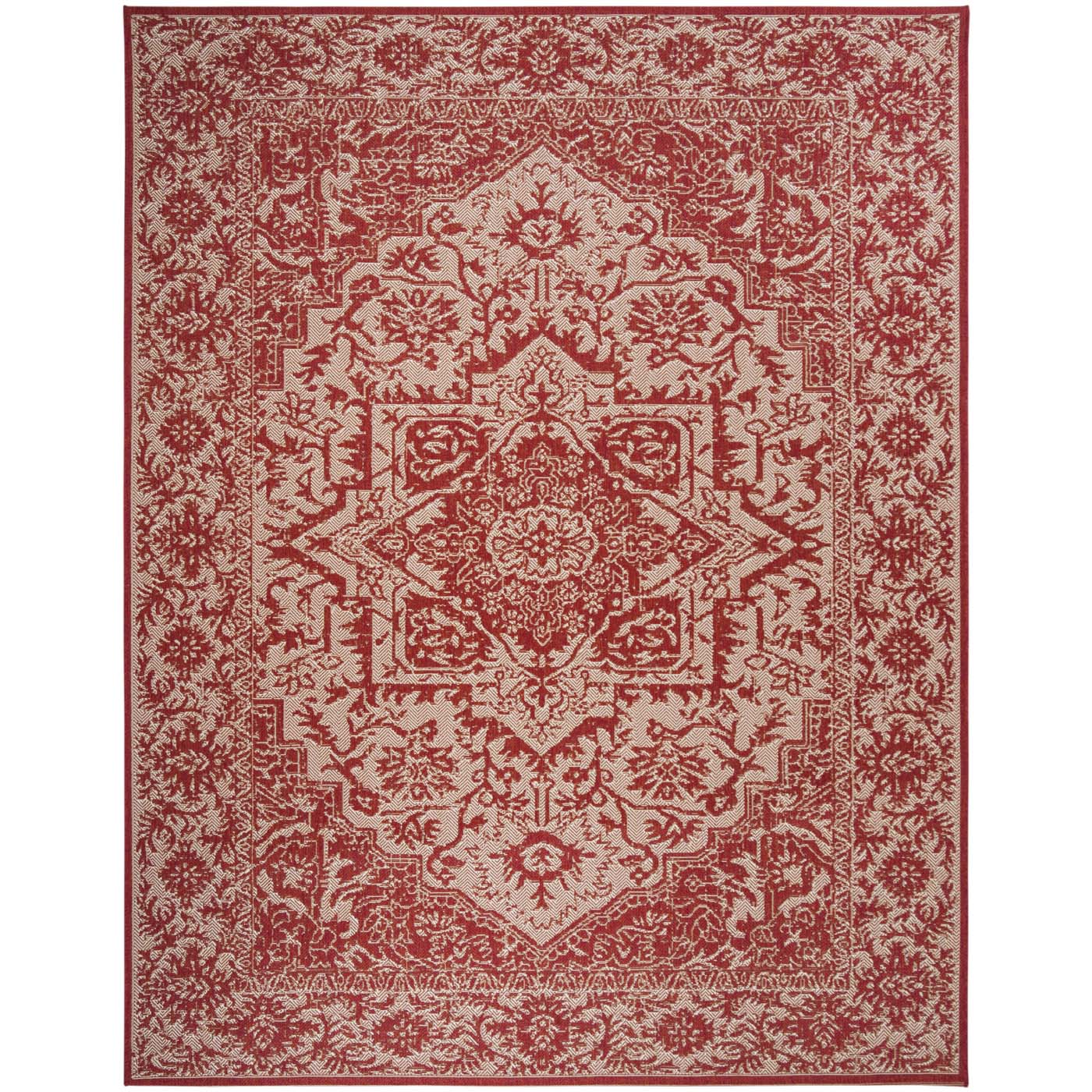 Safavieh Beach House 139 Rug, BHS139 - Red / Creme
