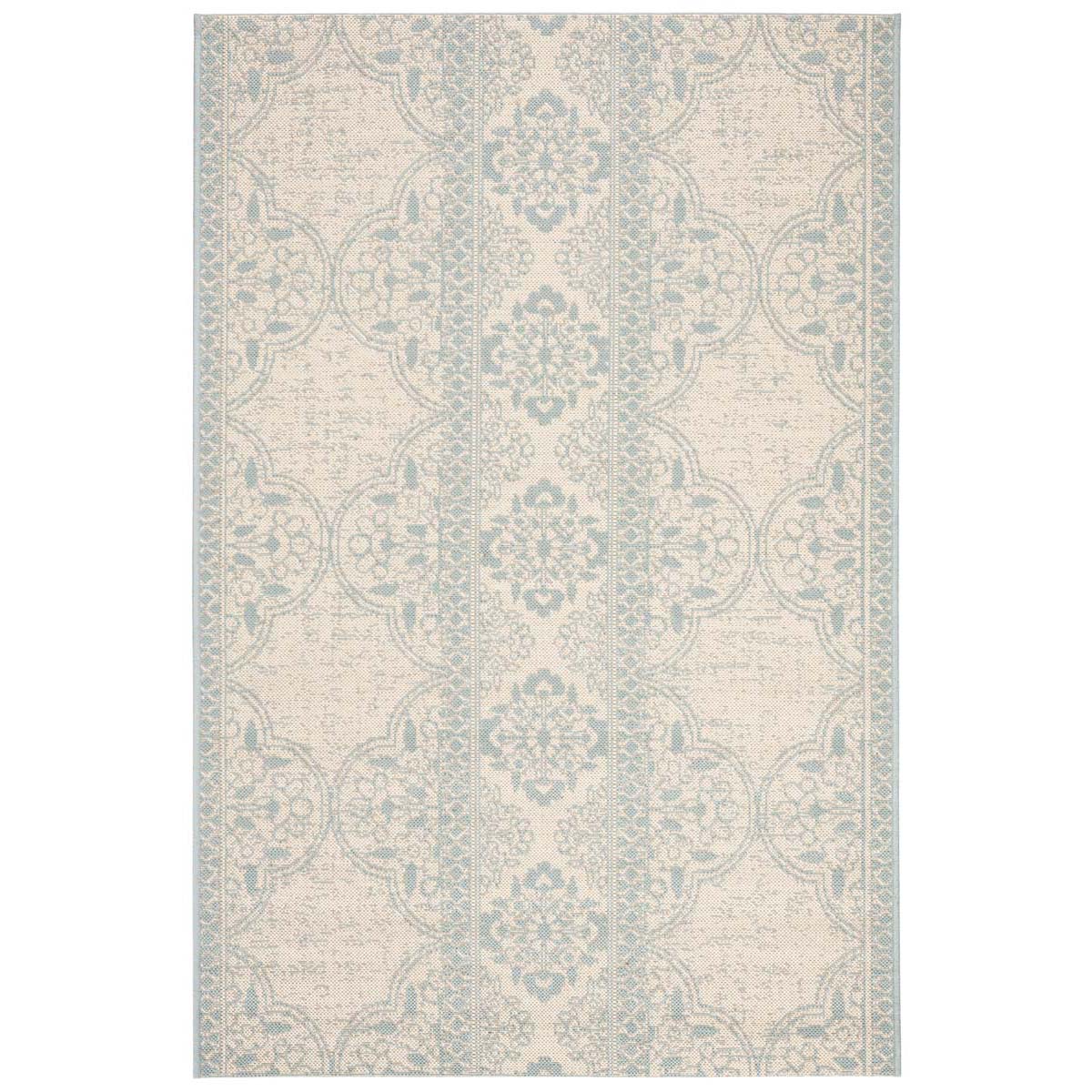 Safavieh Beach House 174 Rug, BHS174 - Aqua / Cream