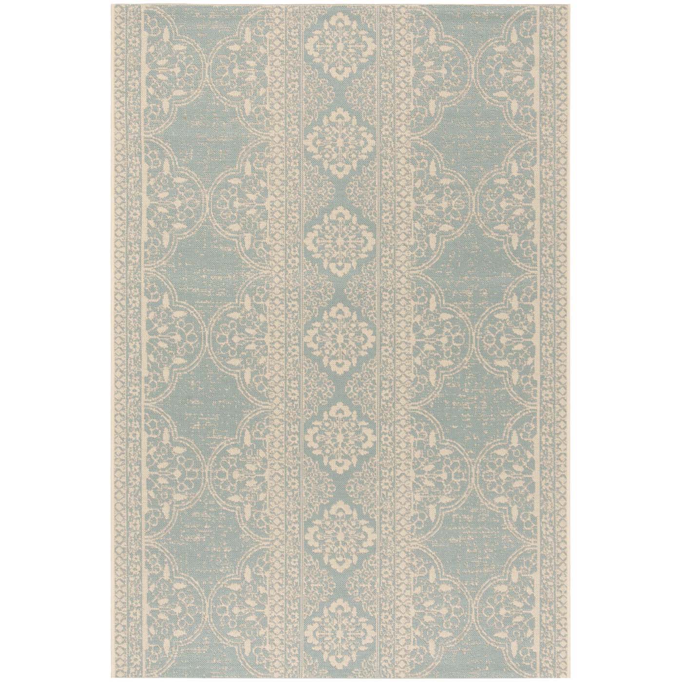 Safavieh Beach House 174 Rug, BHS174 - Cream / Aqua