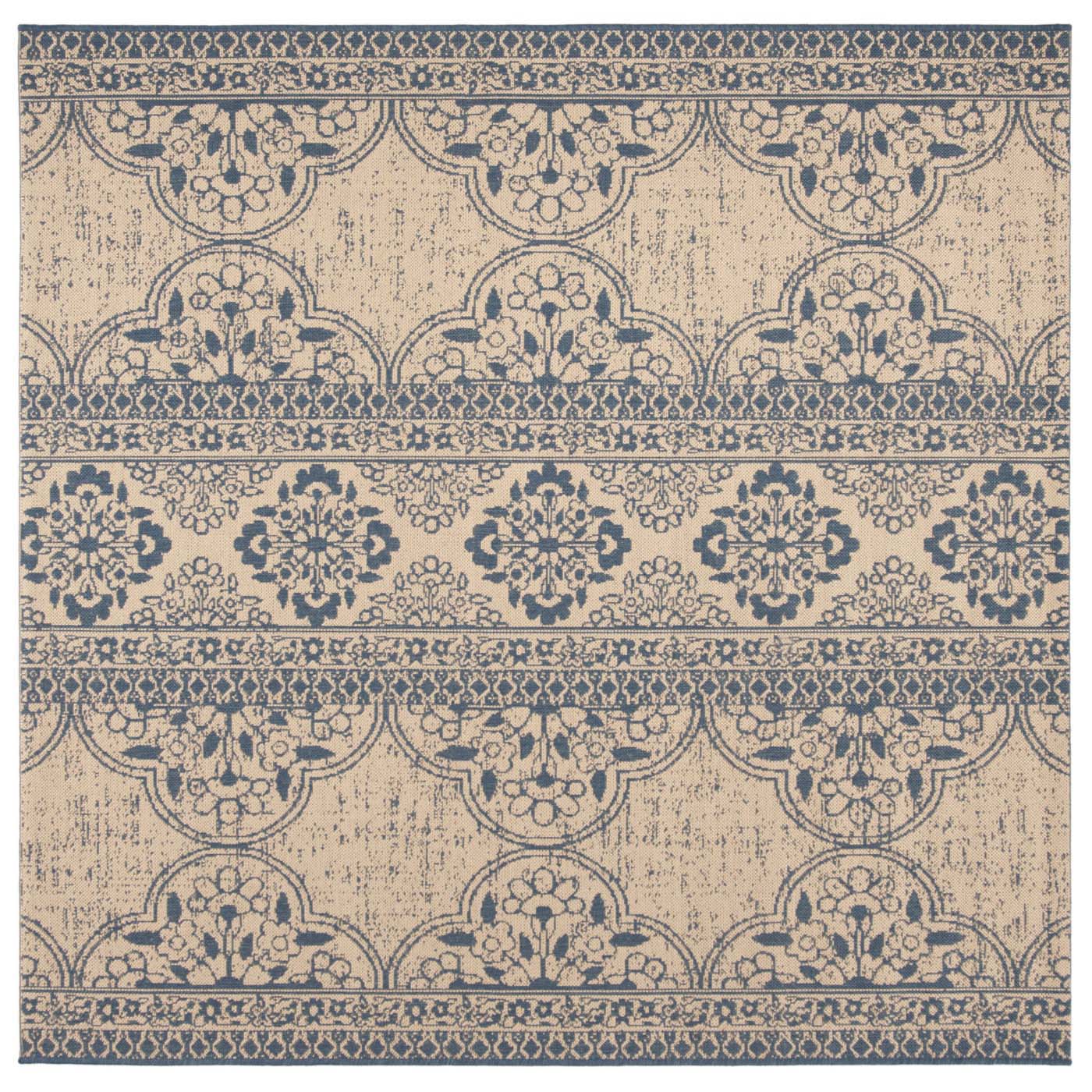 Safavieh Beach House 174 Rug, BHS174 - Blue / Creme
