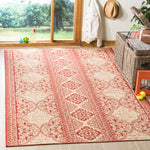 Safavieh Beach House 174 Rug, BHS174 - Red / Creme