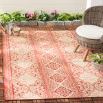 Safavieh Beach House 174 Rug, BHS174 - Red / Creme