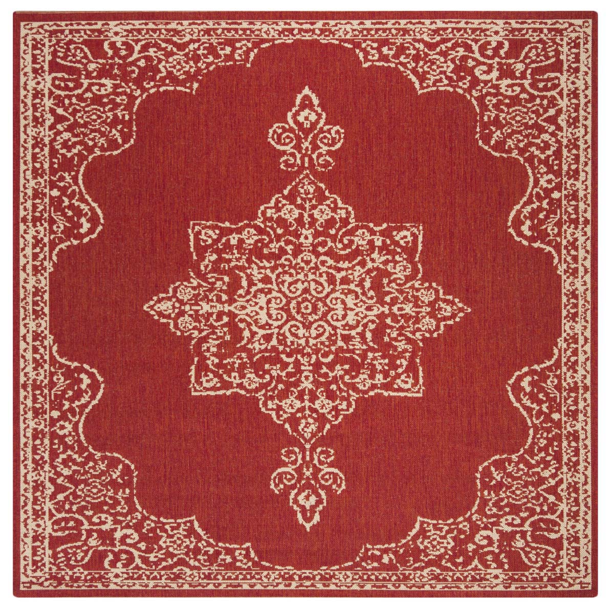Safavieh Beach House 180 Rug, BHS180 - Red / Creme