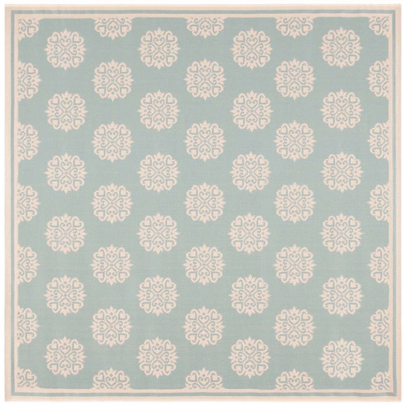 Safavieh Beach House 181 Rug, BHS181 - Aqua / Cream
