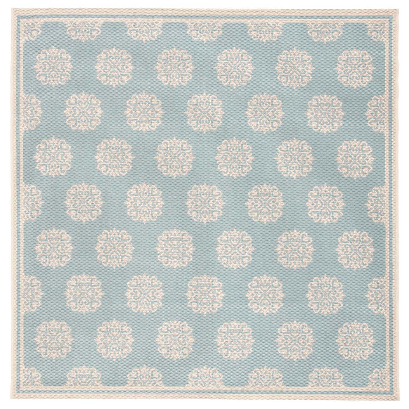 Safavieh Beach House 181 Rug, BHS181 - Aqua / Cream