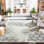 Safavieh Beach House 181 Rug, BHS181 - Aqua / Cream