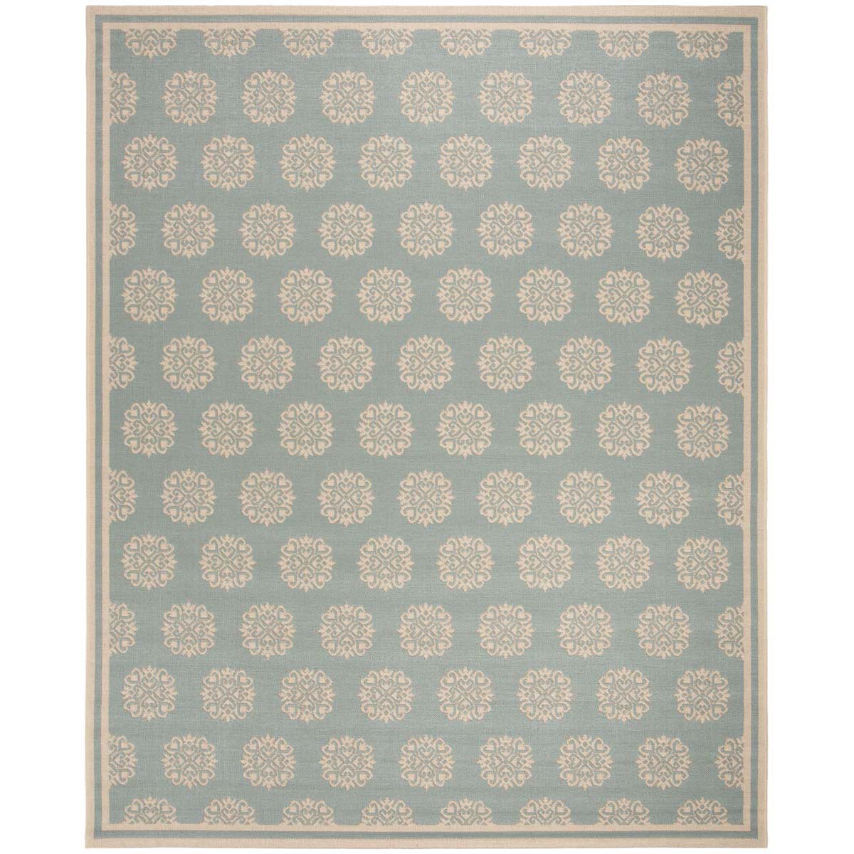 Safavieh Beach House 181 Rug, BHS181 - Aqua / Cream