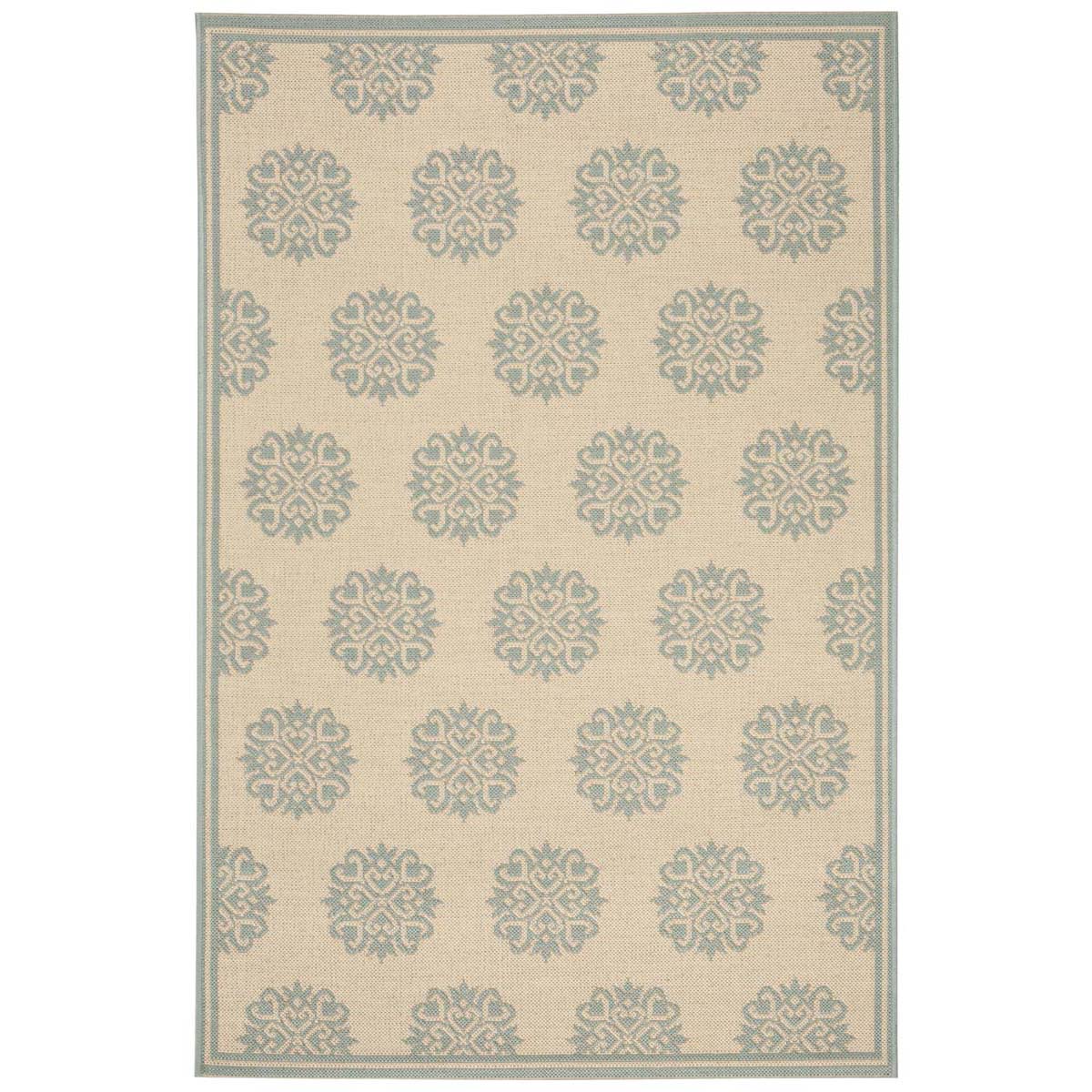 Safavieh Beach House 181 Rug, BHS181 - Cream / Aqua