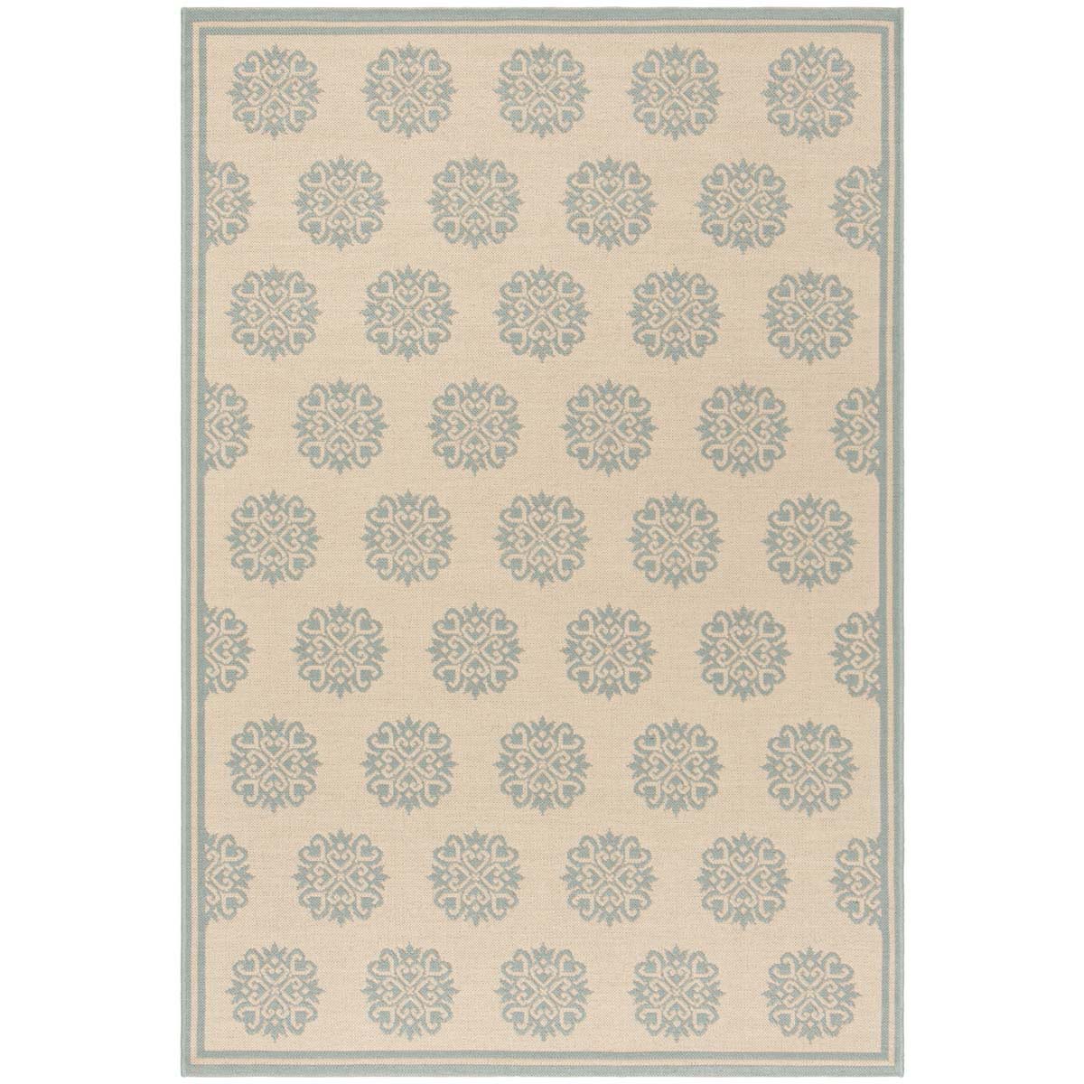 Safavieh Beach House 181 Rug, BHS181 - Cream / Aqua