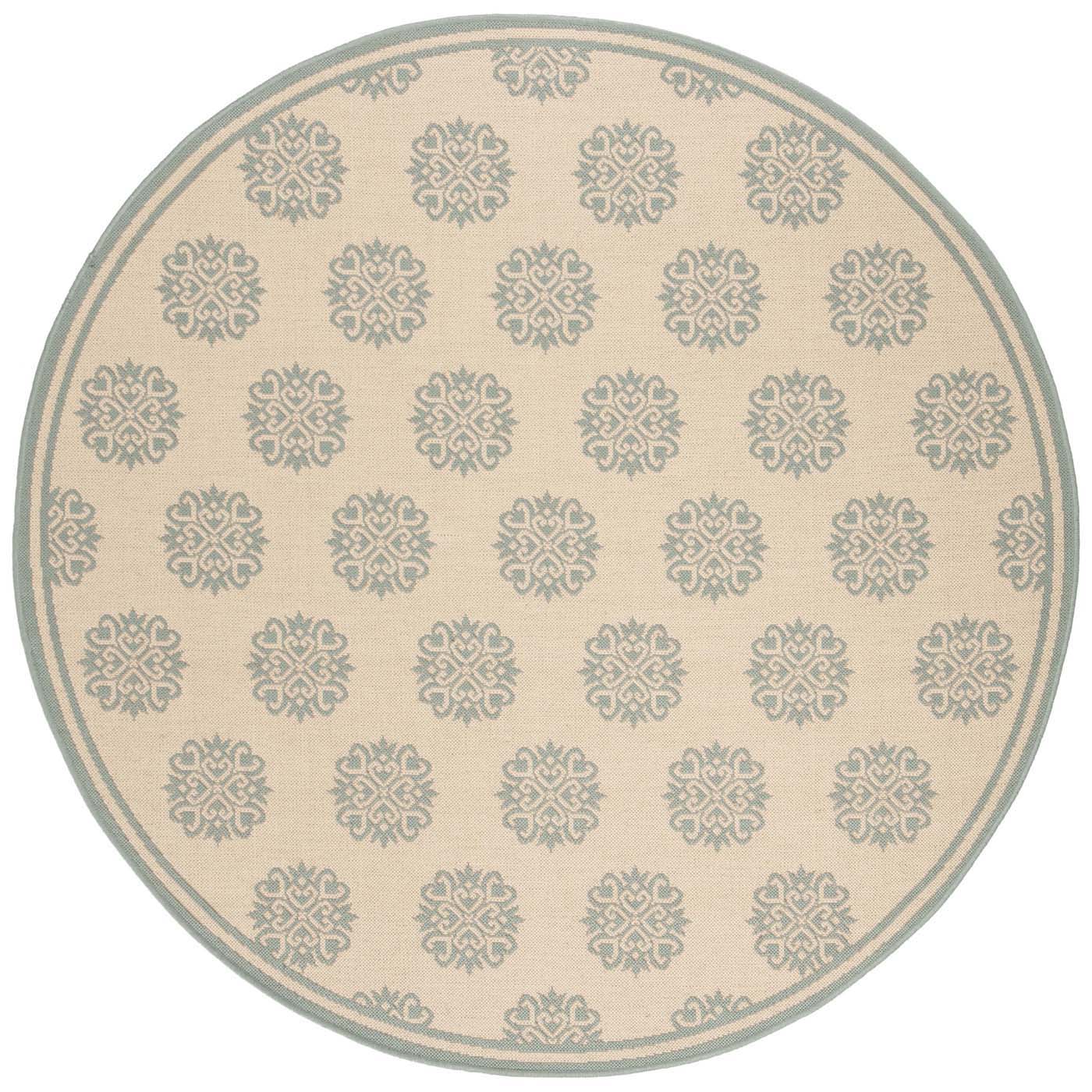 Safavieh Beach House 181 Rug, BHS181 - Cream / Aqua