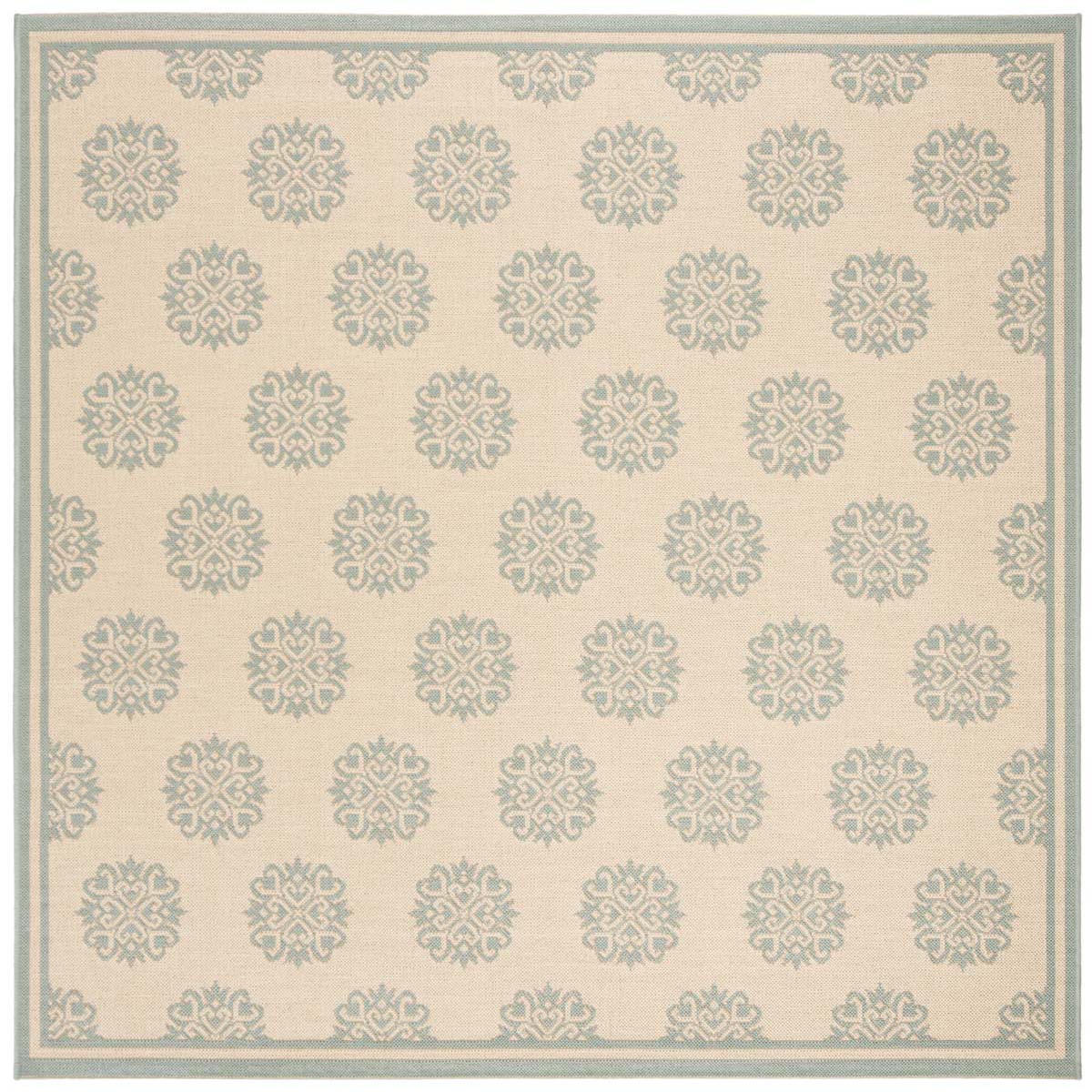 Safavieh Beach House 181 Rug, BHS181 - Cream / Aqua