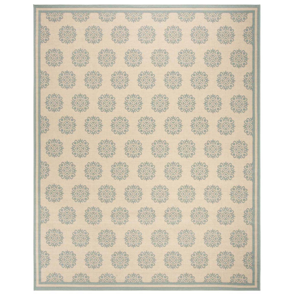 Safavieh Beach House 181 Rug, BHS181 - Cream / Aqua
