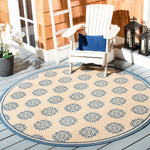 Safavieh Beach House 181 Rug, BHS181 - Blue / Creme