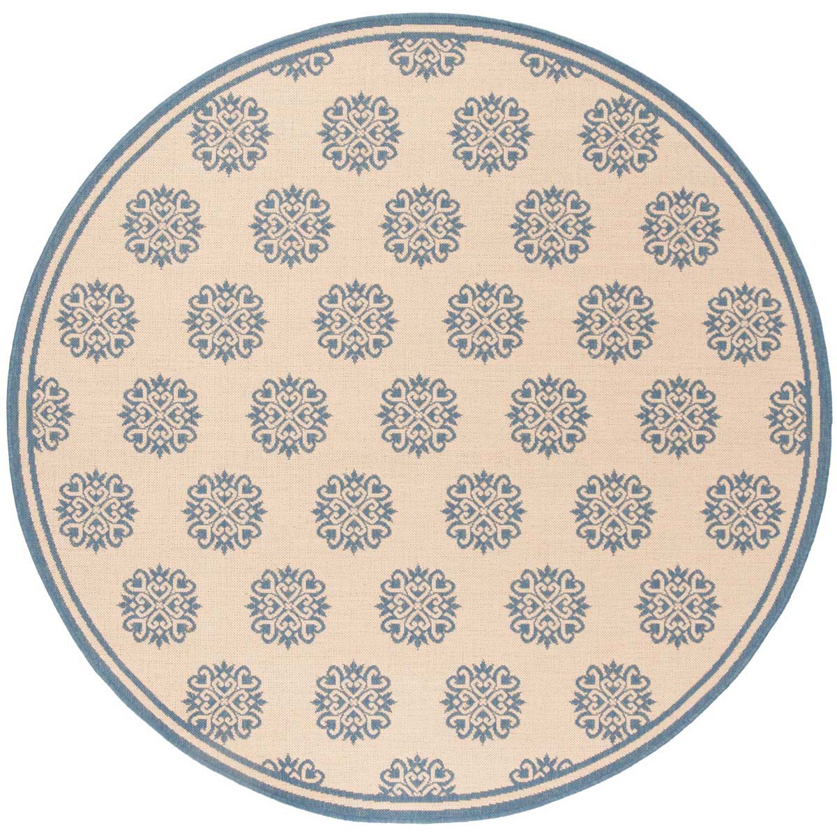 Safavieh Beach House 181 Rug, BHS181 - Blue / Creme