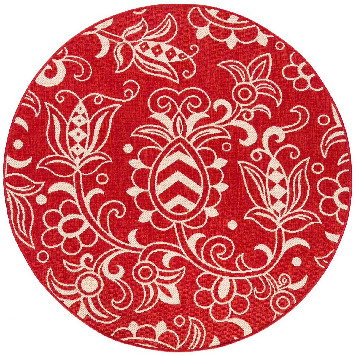 Safavieh Beach House 246 Rug, BHS246 - Red / Beige