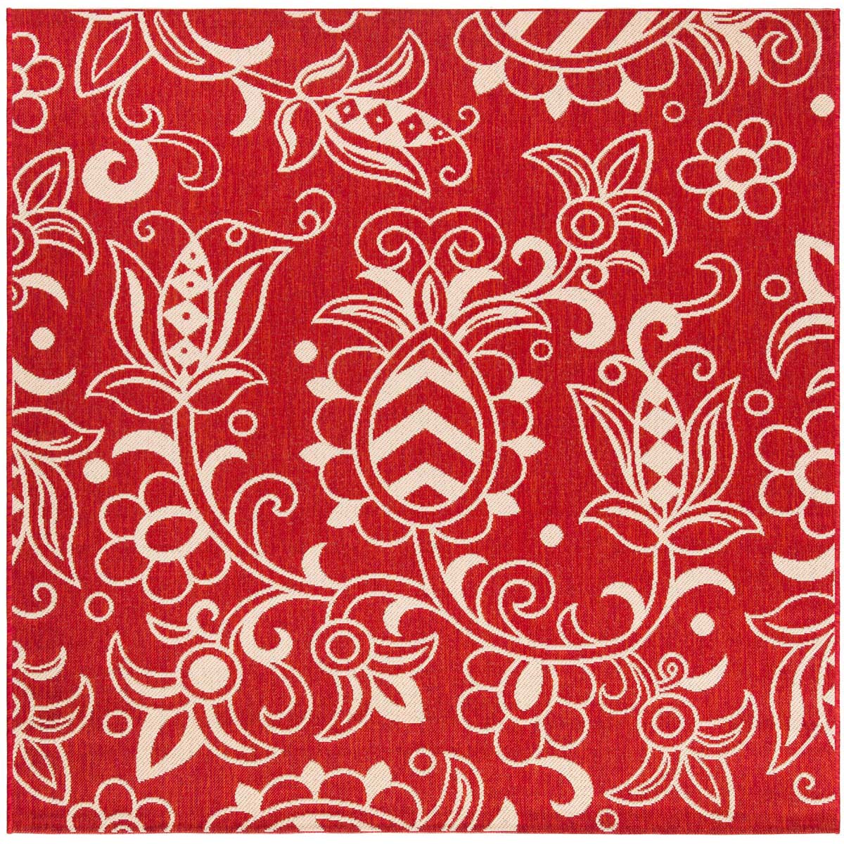 Safavieh Beach House 246 Rug, BHS246 - Red / Beige