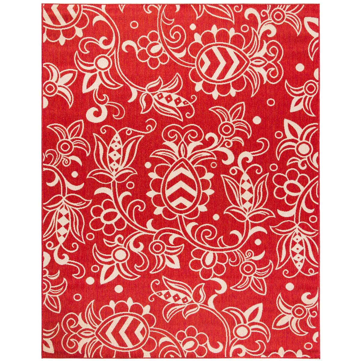 Safavieh Beach House 246 Rug, BHS246 - Red / Beige