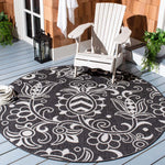 Safavieh Beach House 246 Rug, BHS246 - Black / Light Grey