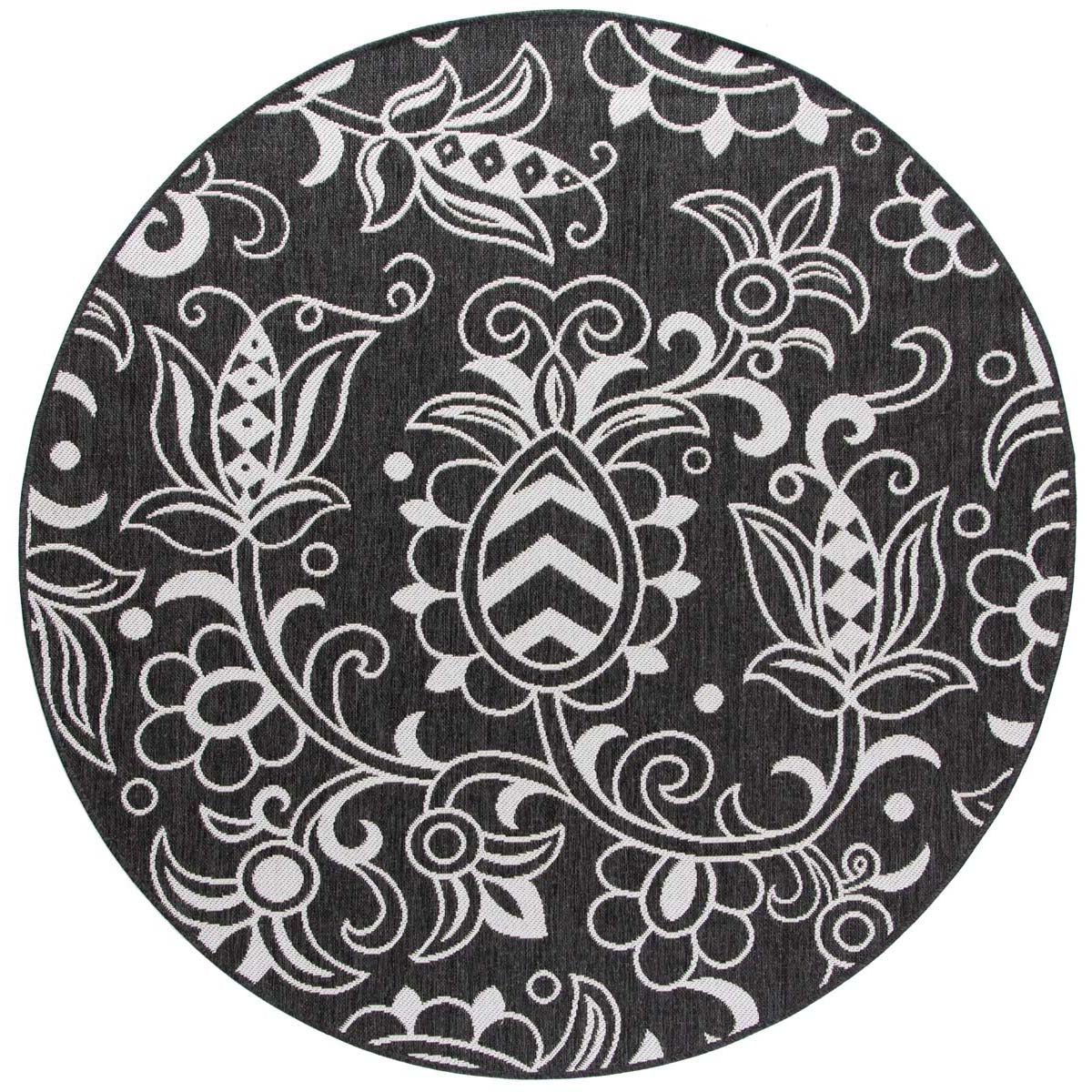 Safavieh Beach House 246 Rug, BHS246 - Black / Light Grey