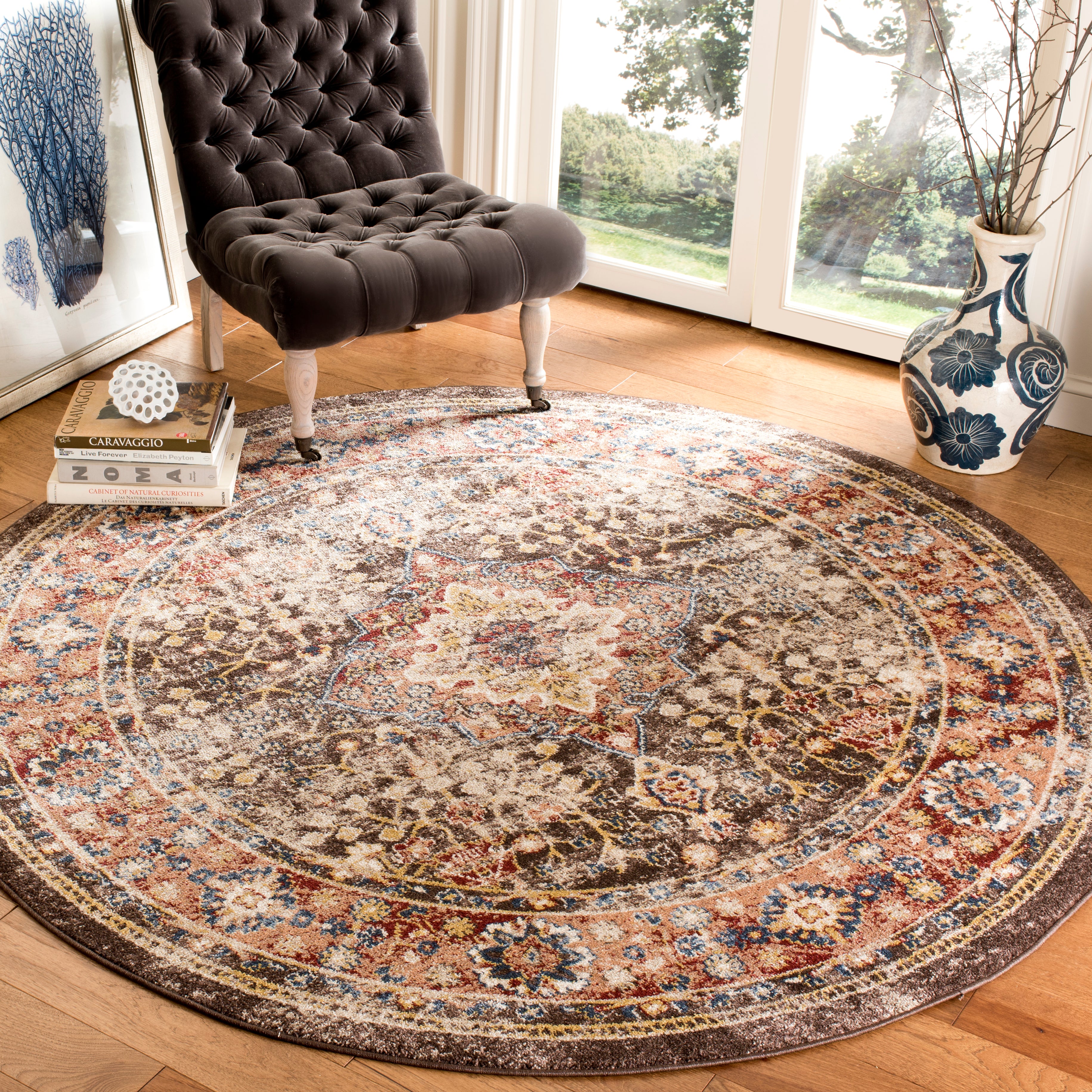 Safavieh Bijar 652 Rug, BIJ652 - Brown / Rust