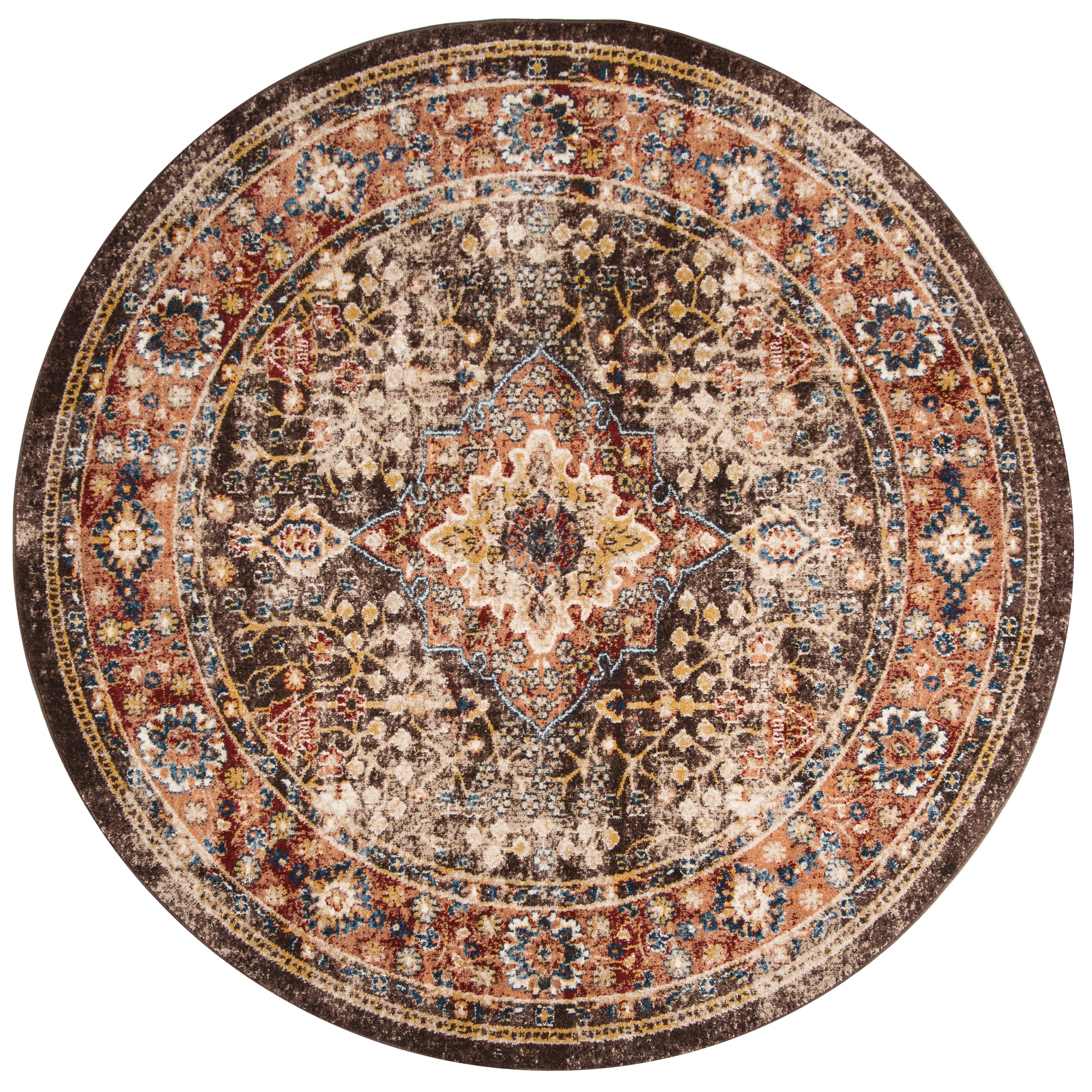 Safavieh Bijar 652 Rug, BIJ652 - Brown / Rust