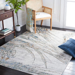 Safavieh Bel Air 228 Rug, BLA228 - Grey / Turquoise