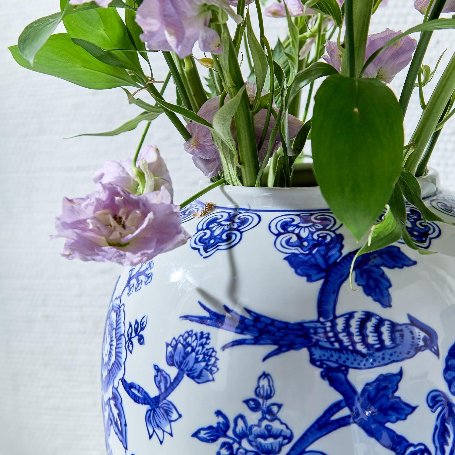 10" Blue and White Vase