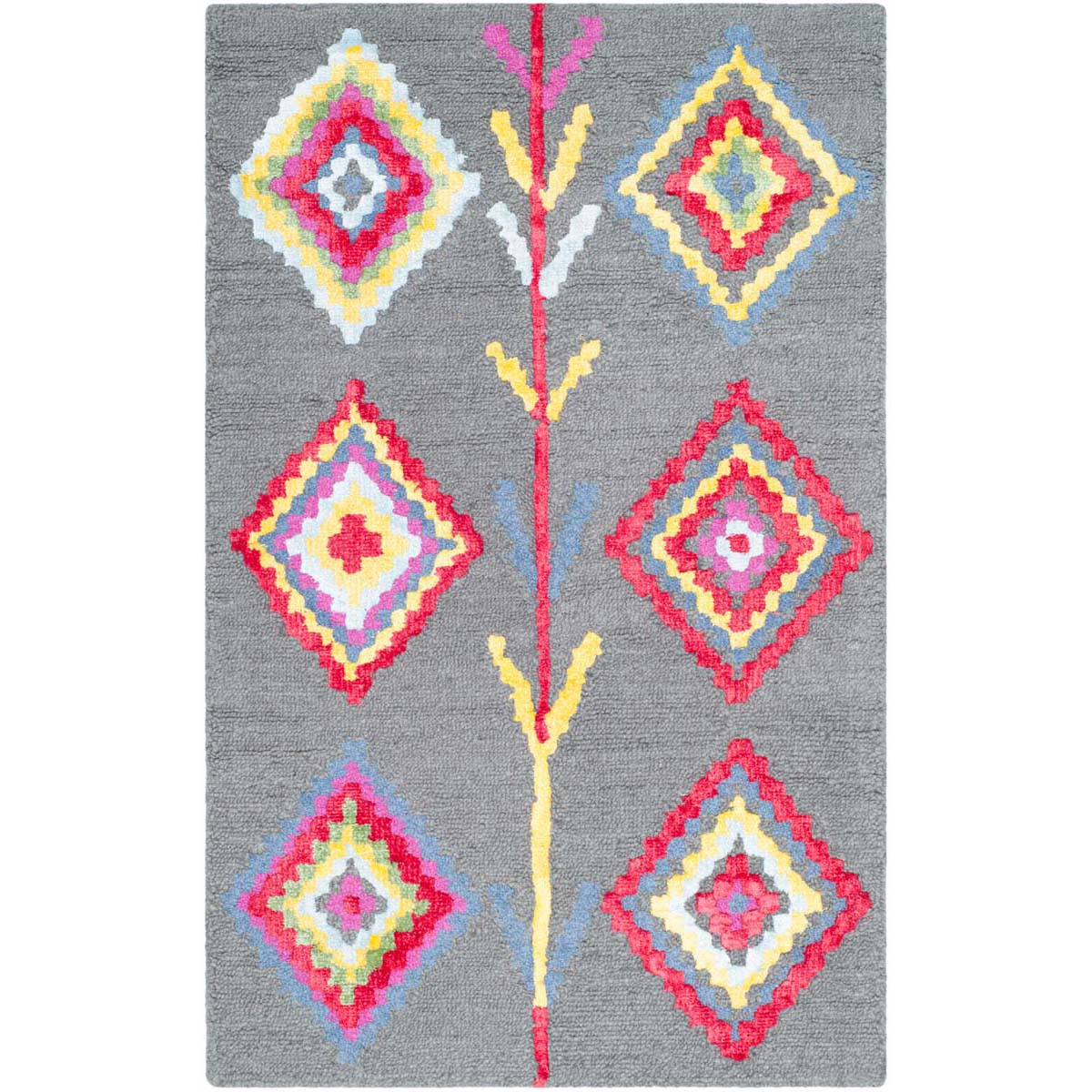 Safavieh Bellagio 551 Rug, BLG551 - Dark Grey / Multi