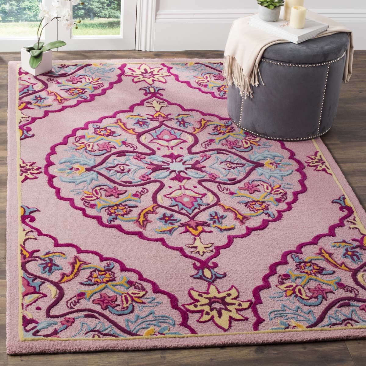 Safavieh Bellagio 605 Rug, BLG605 - Pink / Multi