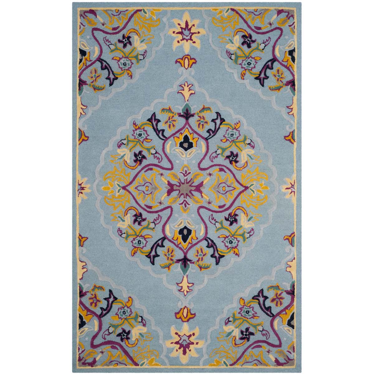 Safavieh Bellagio 605 Rug, BLG605 - Light Blue / Multi