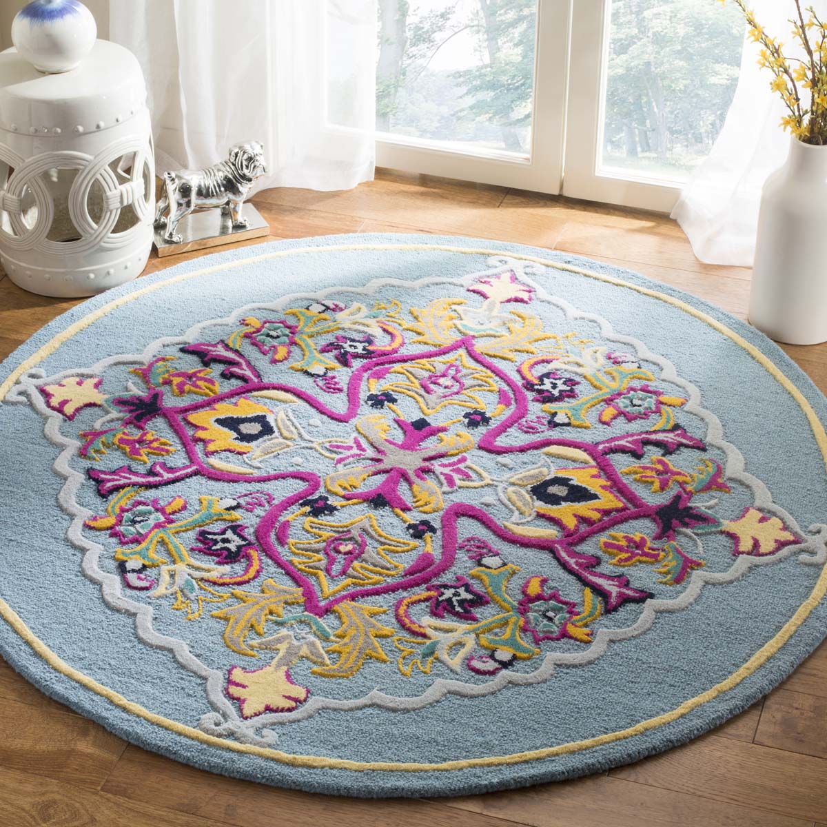 Safavieh Bellagio 605 Rug, BLG605 - Light Blue / Multi